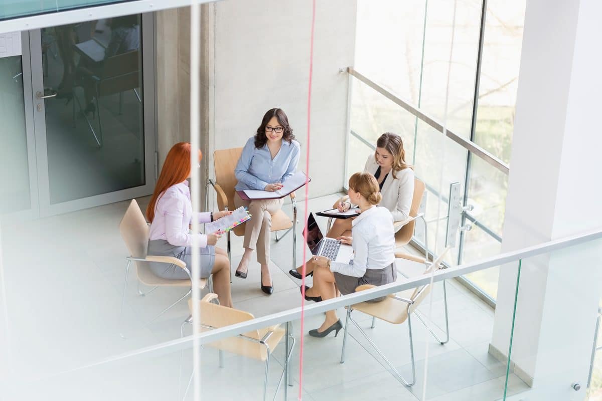 team in the meeting room